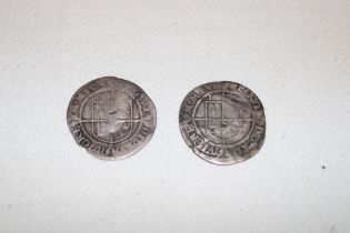 An Elizabeth I 1556 silver hammered sixpence and Elizabeth I 1569 - 71 silver hammered sixpence (2)