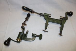 Two shotgun cartridge roll turnover tools including Hercules