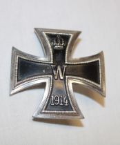 An original First War German iron cross,