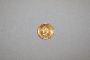 An EIIR 1987 gold ¼oz fine gold Britannia coin