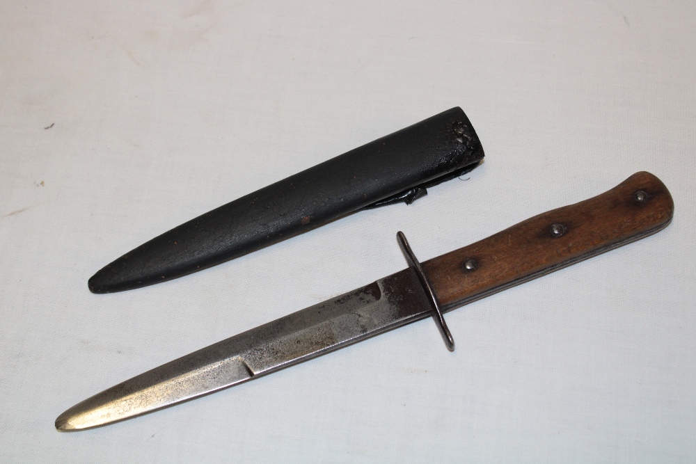 A Second War German Luftwaffe boot knife stamped "Waffenamt No.