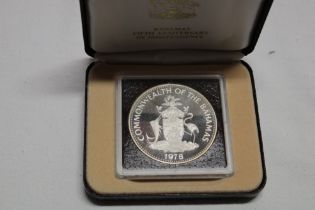 A Bahamas 1978 silver proof $10 coin,