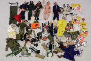 Various Action Men, clothing, accessories, booklets etc.