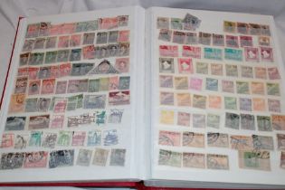 A stock book containing a selection of GB,