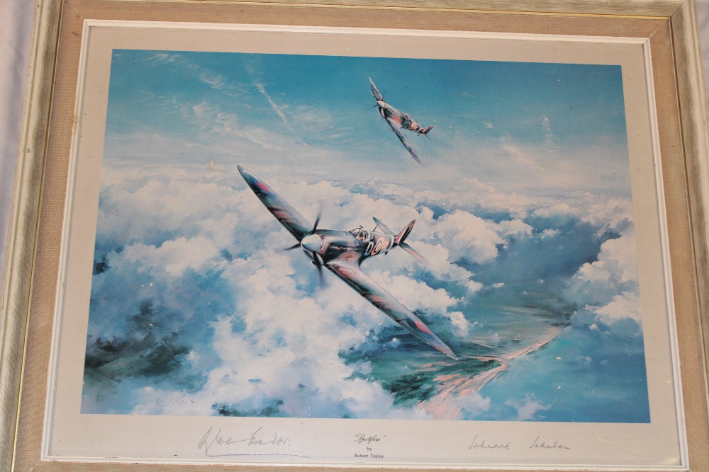 A coloured aircraft print "Spitfire" after Robert Taylor,