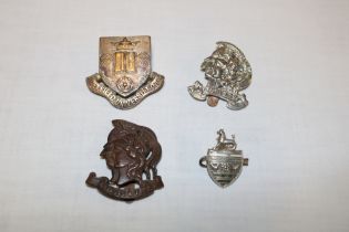 A Sheffield University OTC brass cap badge,