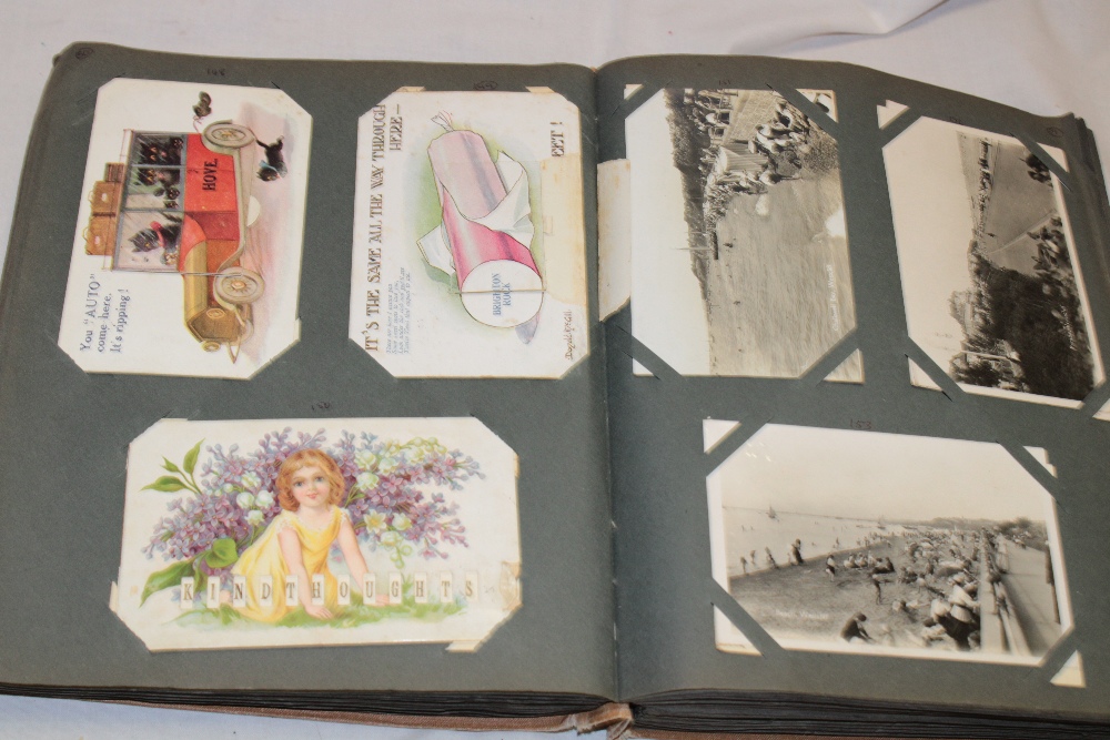An album containing a large selection of various black and white and colour postcards, - Image 2 of 3