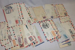 Sixty various USA first flight covers mainly pre-war