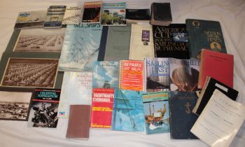 Various naval and nautical related volumes including Nelson and His Times,