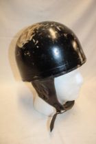 A 1930's motorcycle racing helmet by Cromwell