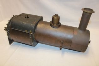 A 5" gauge steam brass and copper locomotive body,