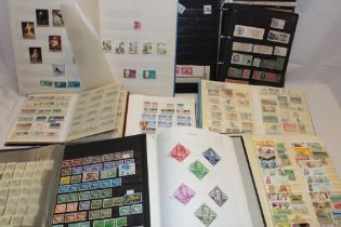 Ten albums/stock books containing a selection of mixed World stamps