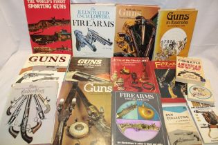 Seventeen various gun related volumes including Guns in Australia,