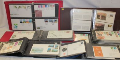 Seven albums of various GB first day covers,