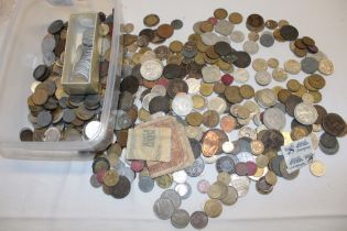 A selection of mixed World coins and tokens