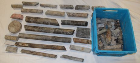 A selection of Cornish rock core drill samples