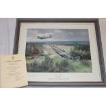 A coloured limited-edition aircraft print "Final Victory" after Michael Turner,