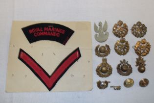 A Second War Polish military forces cap badge with button,