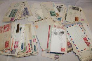 One hundred and forty USA illustrated first day covers together with USA postal history,
