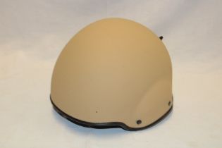 An unissued British MK7 ballistic combat helmet