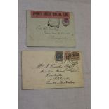 Two Boer War postal covers including 1902 Pretoria cover with "Passed Censor" cancel and one other