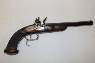 A high quality modern flintlock Le Page target pistol by Pedersoli No.