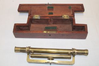 An old brass sighting level,