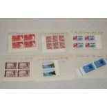A selection of Australia misprint stamps in blocks
