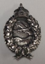 A First War German Pilot's badge by Paul Meybauer of Berlin with pin backing