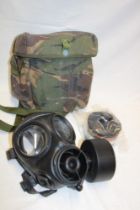 A British S10 respirator with filters