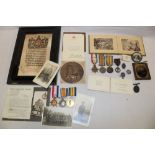 A family group of medals to the Burdge family:- 1914/15 star trio of medals awarded to No.