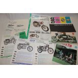 A 1964 brochure for the Royal Enfield motorcycle, 1964 BSA brochure, others including James,