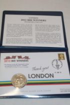 A 2012 London Olympic's bid commemorative silver coin cover