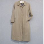 Burberrys lady's fly front raincoat, possibly size 10