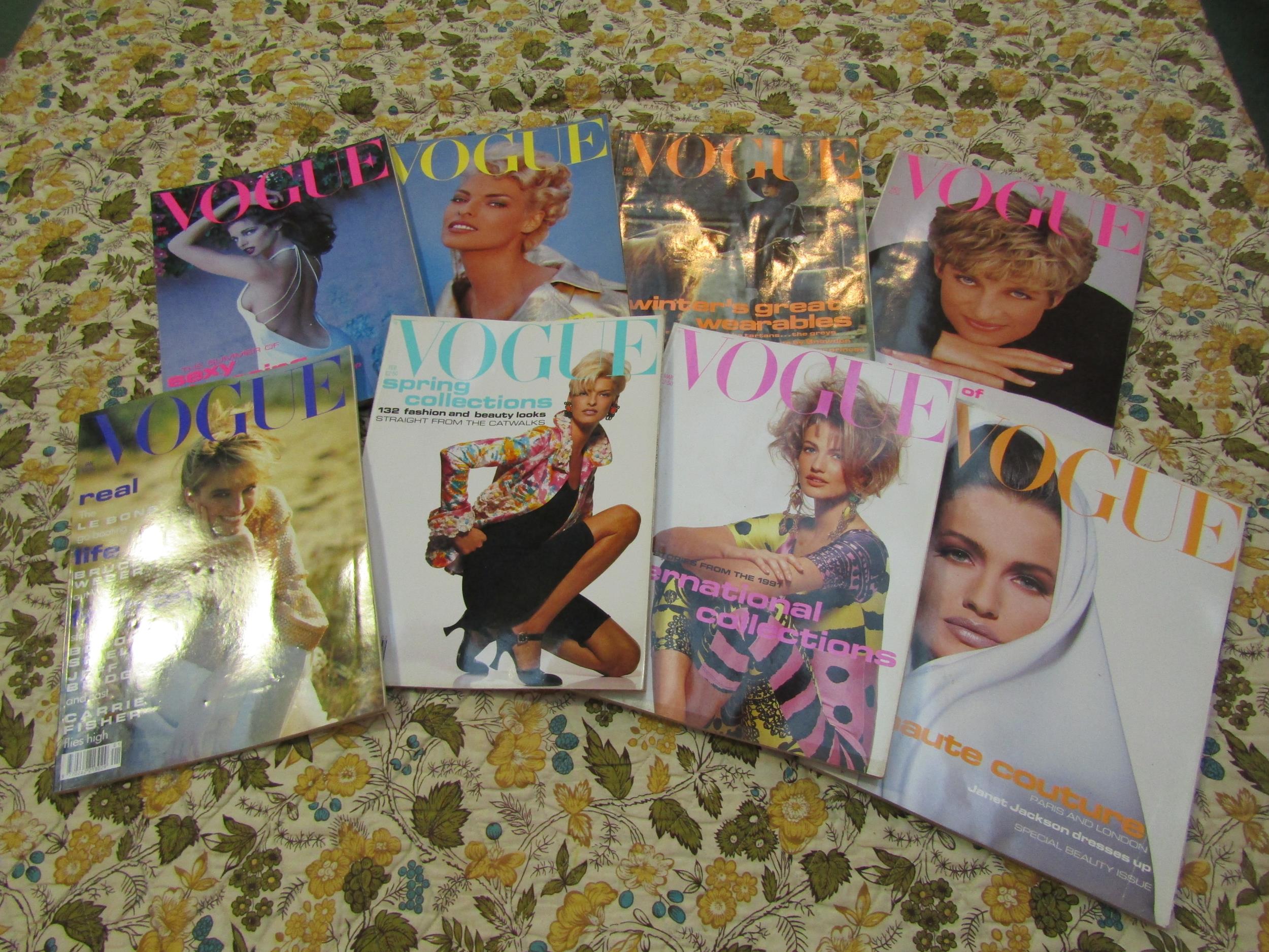 British Vogue magazine 1980 - January (1), February (2), March 1st (3), March 15th (4), April 1st ( - Image 22 of 40
