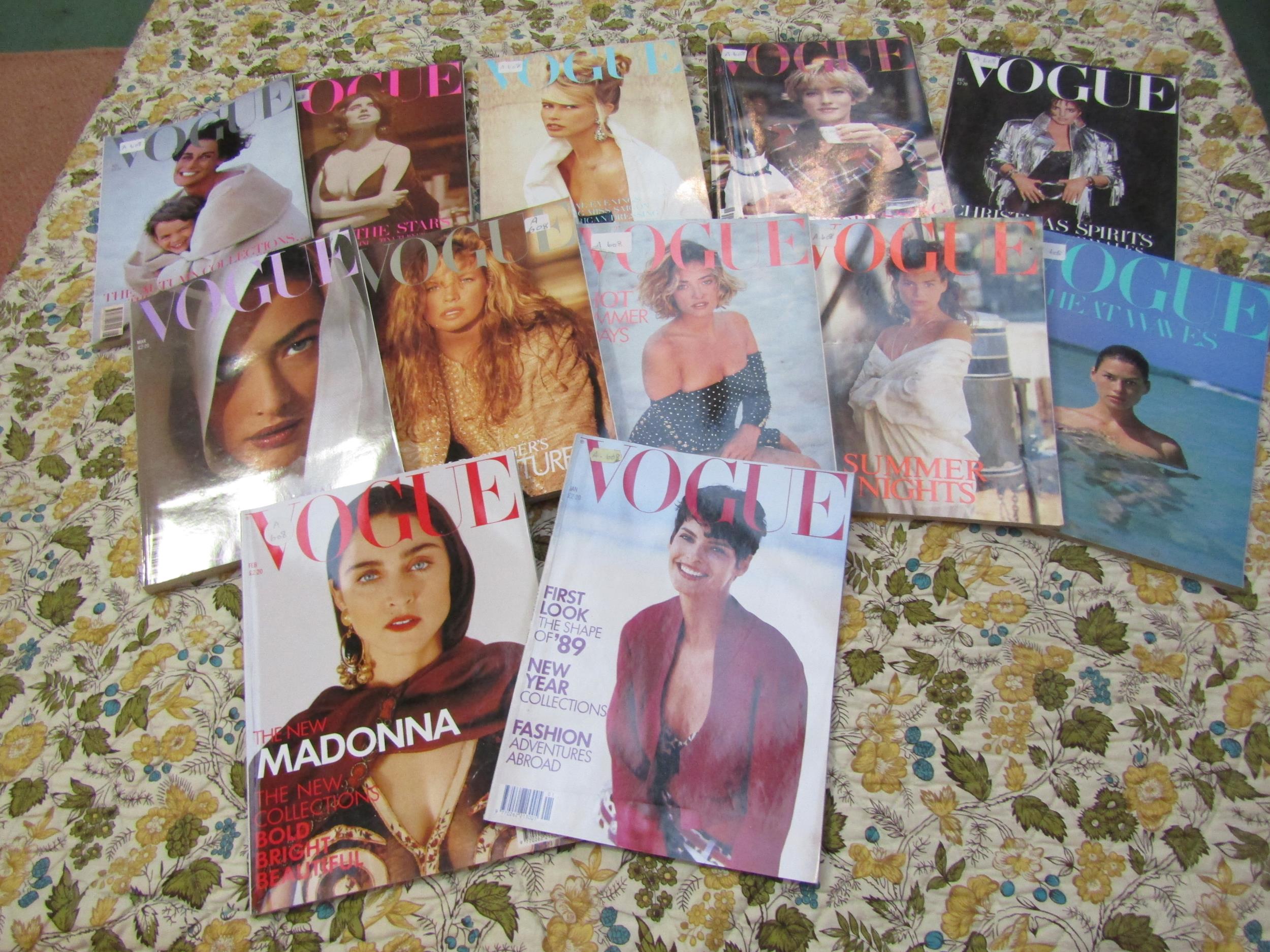 British Vogue magazine 1980 - January (1), February (2), March 1st (3), March 15th (4), April 1st ( - Image 18 of 40