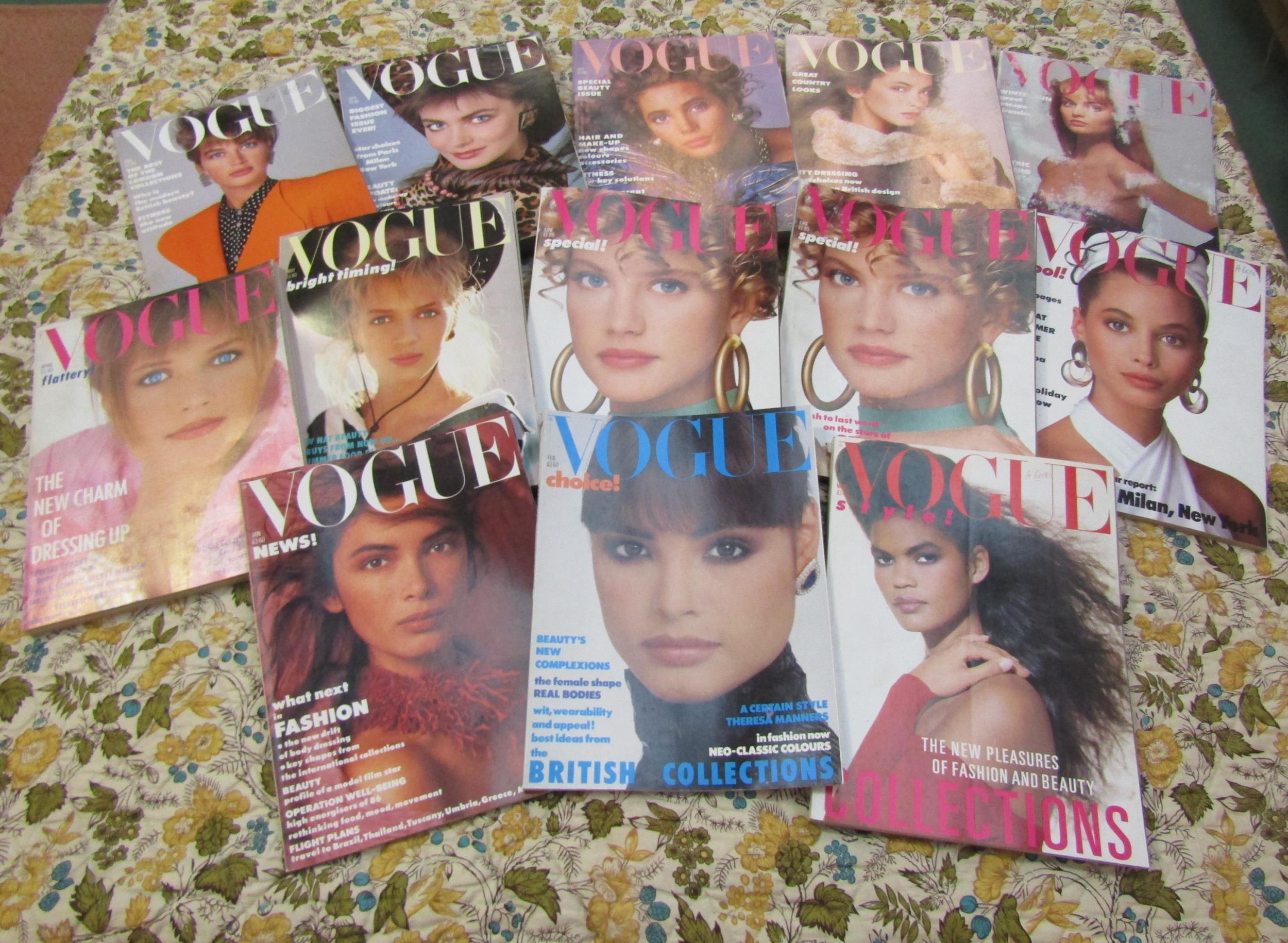 British Vogue magazine 1980 - January (1), February (2), March 1st (3), March 15th (4), April 1st ( - Image 9 of 40