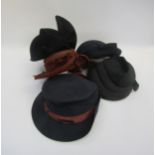 A box of 1940's hats