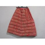 A Victorian down feather petticoat, one area a/f