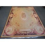 An Aubusson style hand woven carpet, 360cm x 260cm