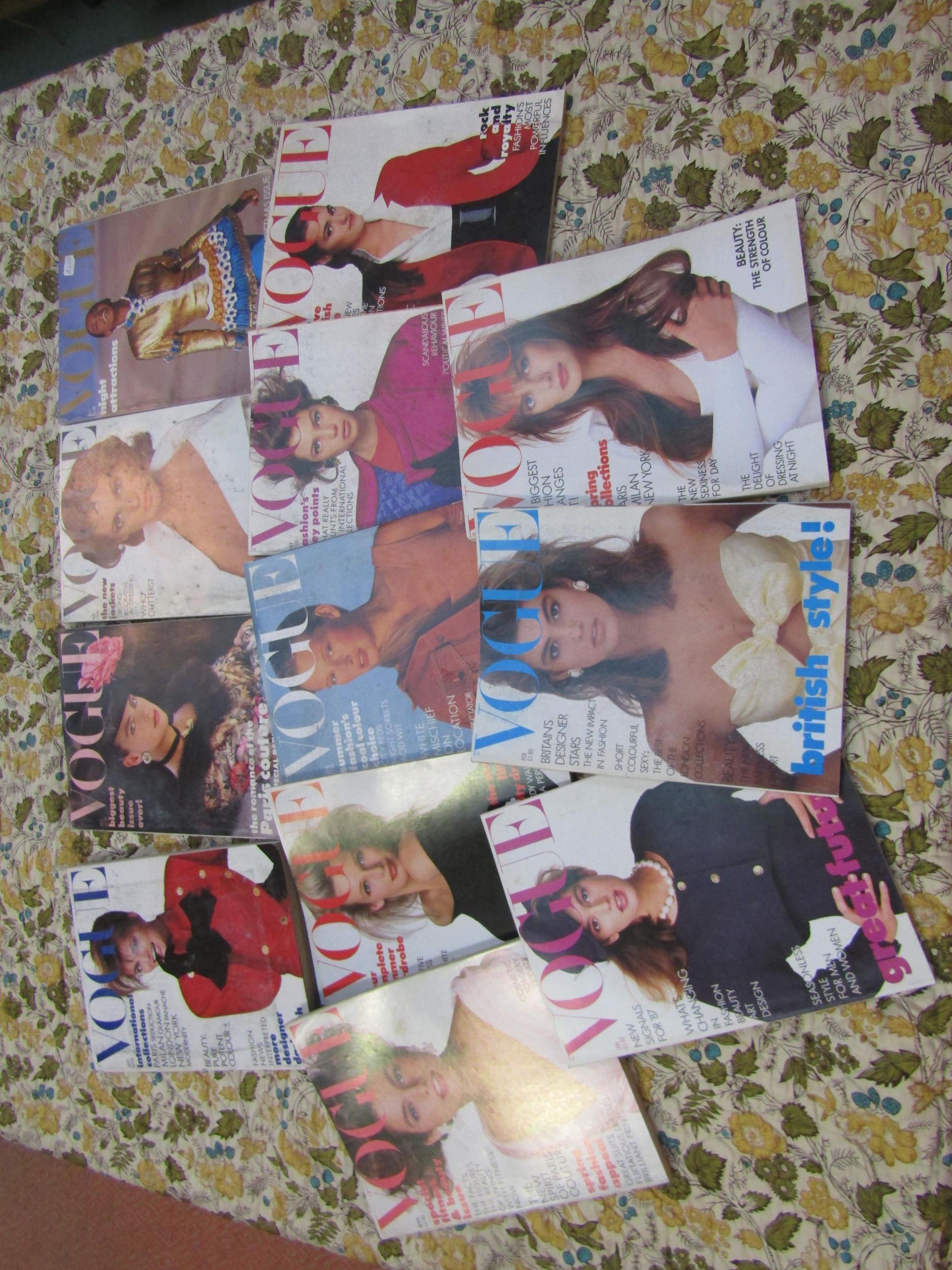 British Vogue magazine 1980 - January (1), February (2), March 1st (3), March 15th (4), April 1st ( - Image 10 of 40