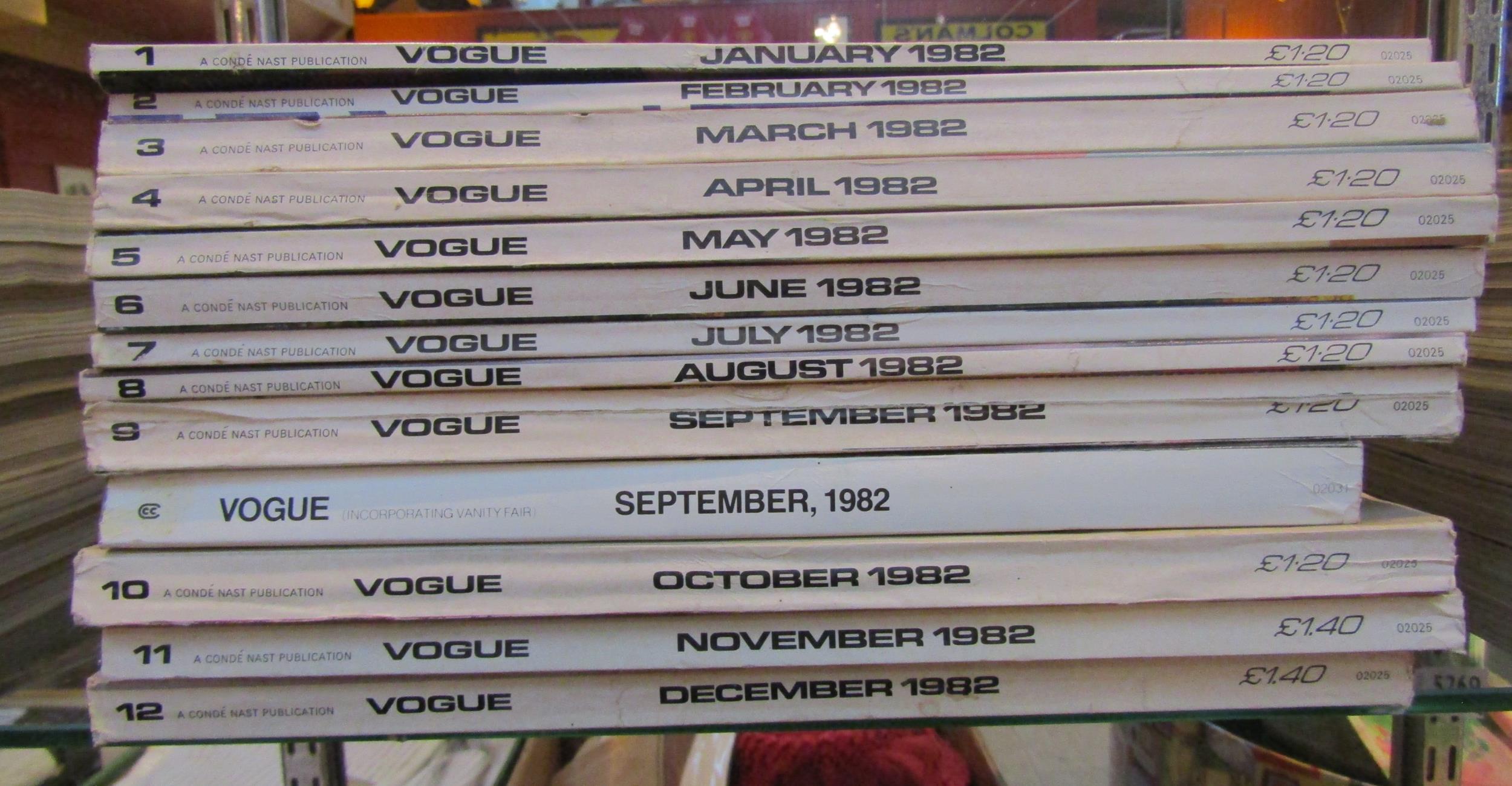 British Vogue magazine 1980 - January (1), February (2), March 1st (3), March 15th (4), April 1st ( - Image 4 of 40