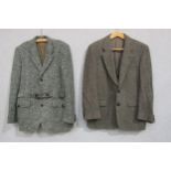 Four gents wool jackets including Donegal Tweed, Scotch tweed and pure new wool