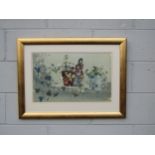 JOY PARSONS FRSA SWLA (1915-2012) A framed and glazed watercolour, 'China Figure with Ivy'. Signed