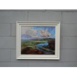 SUZANNE LAWRENCE (Contemporary Norfolk Artist): An oil on board "Gramborough Hill, Salthouse,