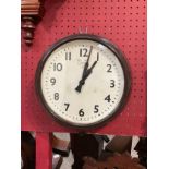 A vintage Smiths Bakelite cased dial clock, Arabic numerated