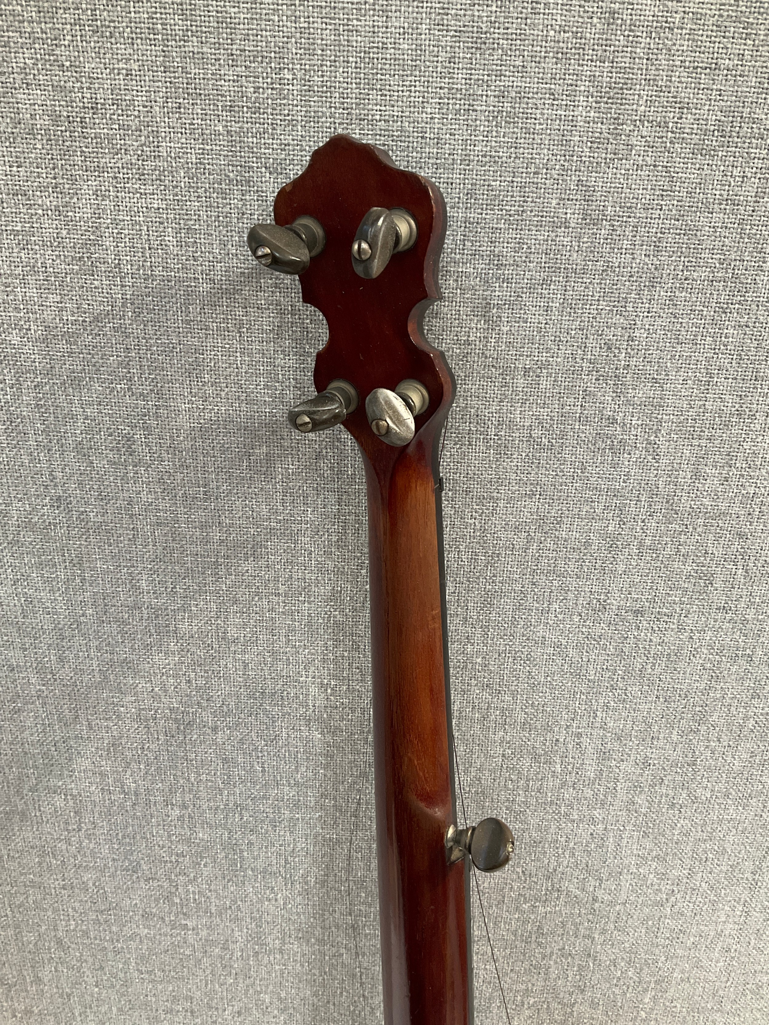 A Clifford Essex Co. Of Bond Street, London banjo circa 1910-20, open back with mother of pearl - Image 4 of 5