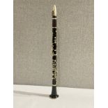 A blackwood and Bakelite Lafleur clarinet, hard cased