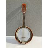 A Musima banjo mandolin (banjolin) with closed back