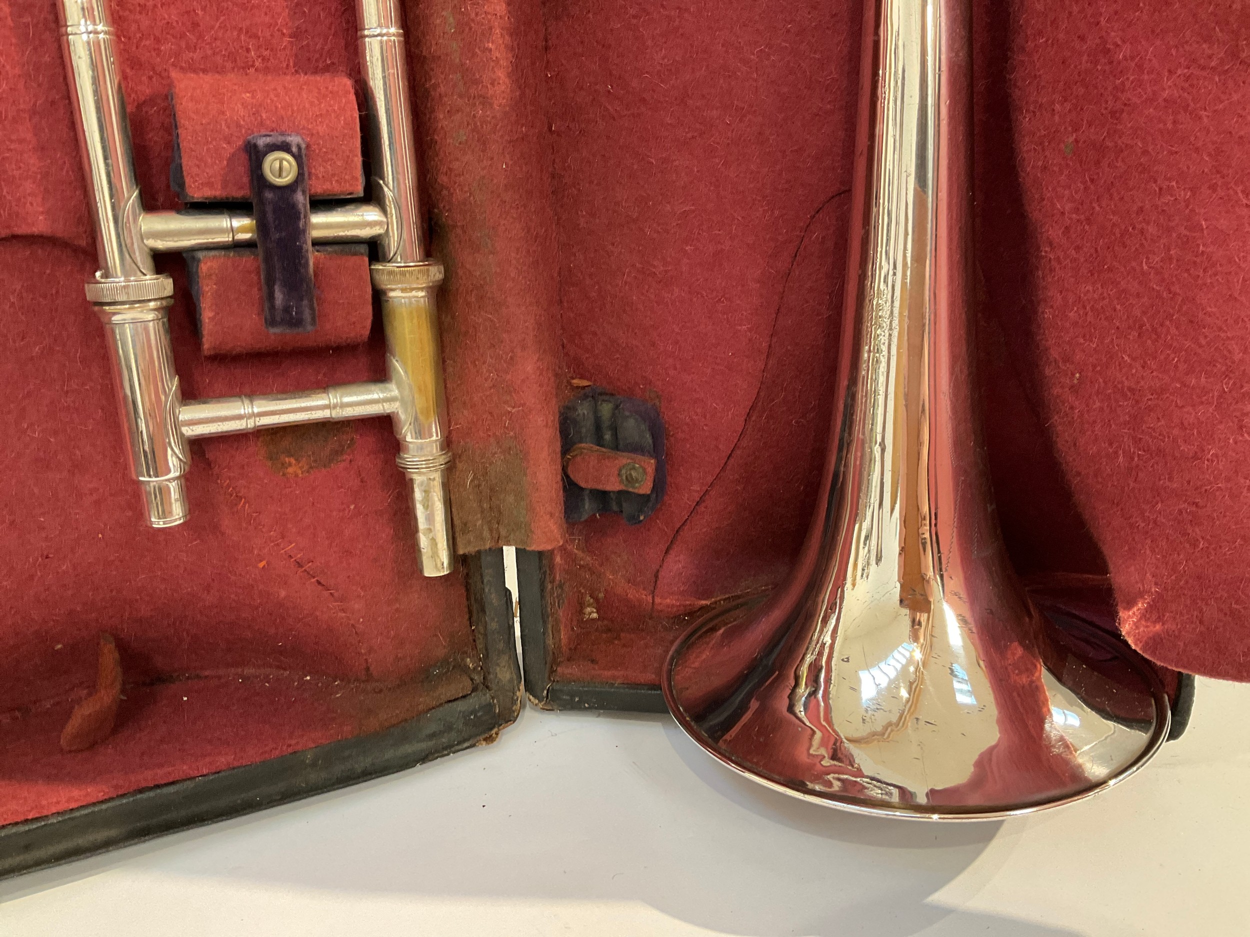 A Boosey and Hawkes Emperor tenor trombone, hard cased - Image 2 of 2